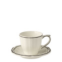 Чашка чайная с блюдцем 0,175л, 2шт. коллекции Filet Manganese бренда Gien