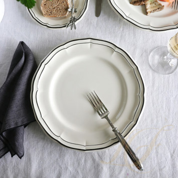 Тарелка глубокая 22,5см коллекции Filet Manganese бренда Gien