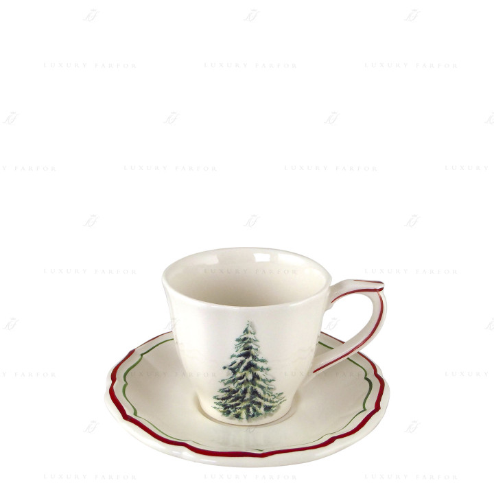 Чашка чайная с блюдцем 0,175л, 2шт. коллекции Filet Noel бренда Gien