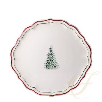 Блюдо для пирога круглое 32см коллекции Filet Noel бренда Gien