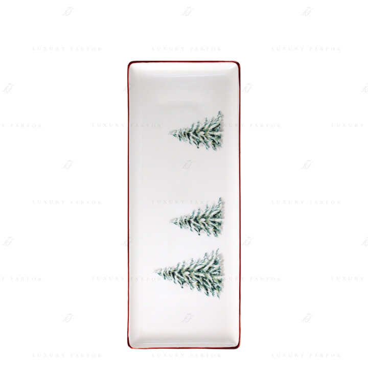 Блюдо для пирога 36х15,5см коллекции Filet Noel бренда Gien