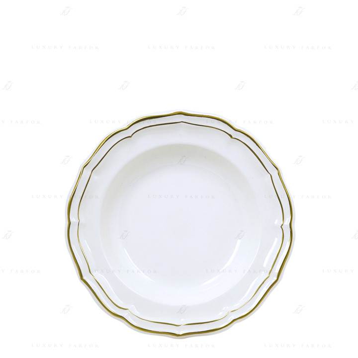 Тарелка глубокая 23,2см коллекции Filet Or бренда Gien