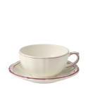 Чашка для завтрака с блюдцем 0,3л, 2шт. коллекции Filet Pivoines бренда Gien