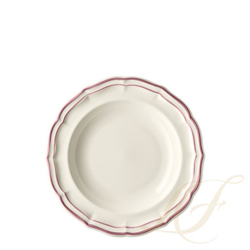 Тарелка глубокая 22,5см коллекции Filet Pivoines бренда Gien