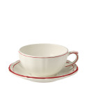 Чашка для завтрака с блюдцем 0,3л, 2шт. коллекции Filet Rouge бренда Gien