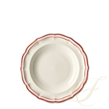 Тарелка глубокая 22,5см коллекции Filet Rouge бренда Gien