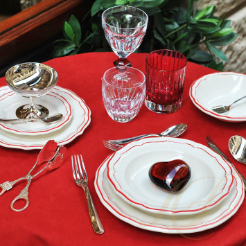 Тарелка глубокая 22,5см коллекции Filet Rouge бренда Gien