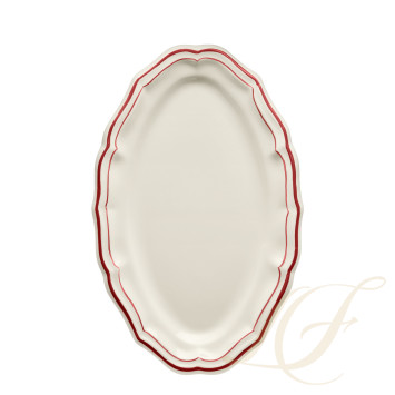 Блюдо овальное 41см коллекции Filet Rouge бренда Gien