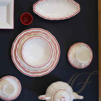 Тарелка для гарнира 26,5см коллекции Filet Rouge бренда Gien