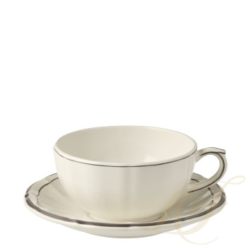 Чашка для завтрака с блюдцем 0,3л, 2шт. коллекции Filet Taupe бренда Gien