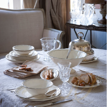 Тарелка закусочная 23,2см коллекции Filet Taupe бренда Gien
