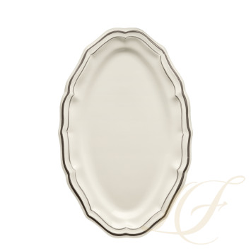 Блюдо овальное 41см коллекции Filet Taupe бренда Gien