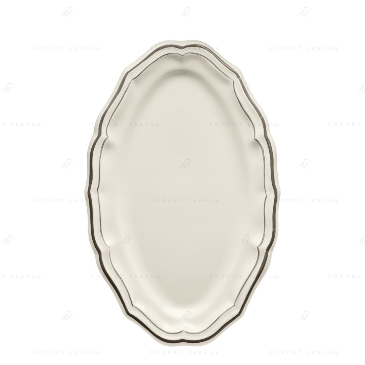 Блюдо овальное 41см коллекции Filet Taupe бренда Gien