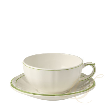 Чашка для завтрака с блюдцем 0,3л, 2шт. коллекции Filet Vert бренда Gien