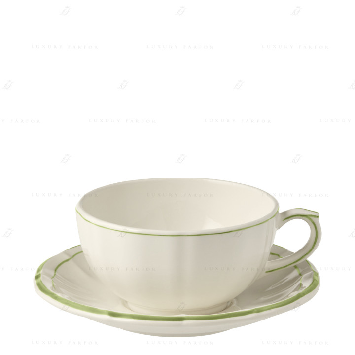 Чашка для завтрака с блюдцем 0,3л, 2шт. коллекции Filet Vert бренда Gien