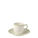 Чашка эспрессо с блюдцем 0,085л, 2шт. коллекции Filet Vert бренда Gien