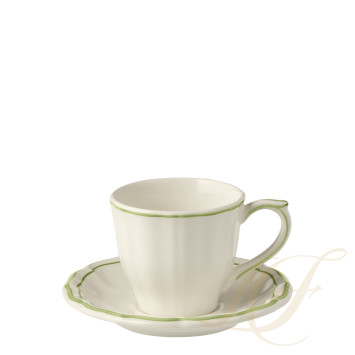 Чашка чайная с блюдцем 0,175л, 2шт. коллекции Filet Vert бренда Gien
