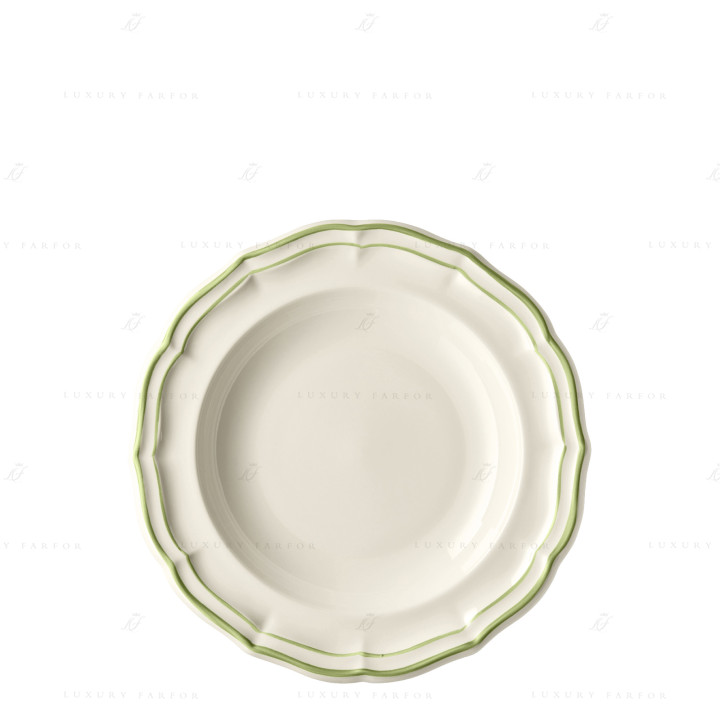 Тарелка глубокая 22,5см коллекции Filet Vert бренда Gien