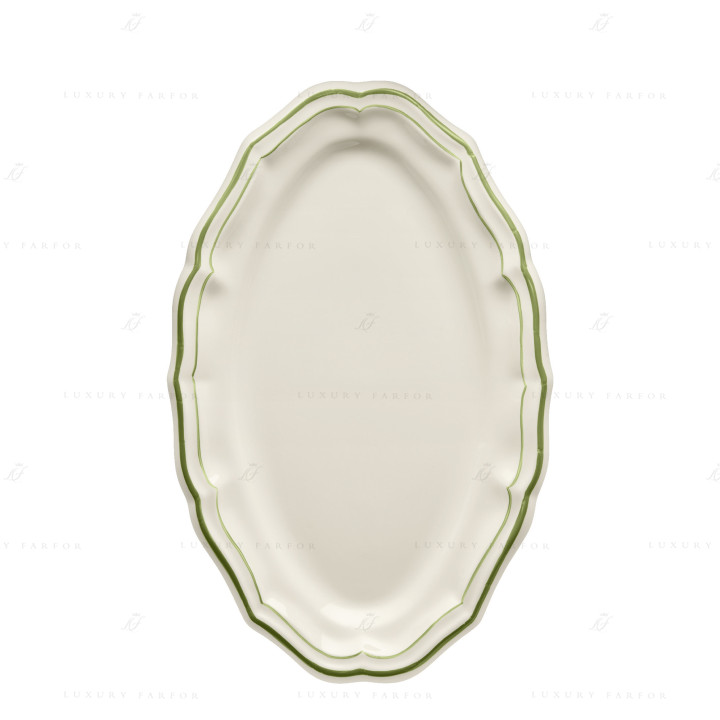 Блюдо овальное 41см коллекции Filet Vert бренда Gien