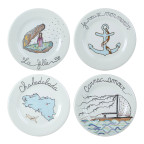 Тарелка закусочная 22см, 4шт.