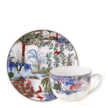 Чашка с блюдцем 0,45л коллекции Le Jardin Du Palais бренда Gien