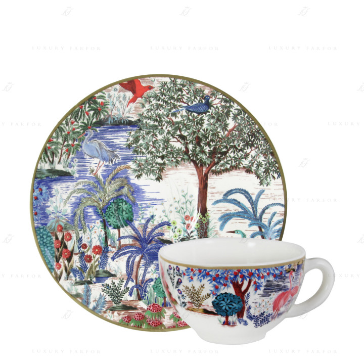 Чашка чайная с блюдцем 0,16л, 2шт. коллекции Le Jardin Du Palais бренда Gien