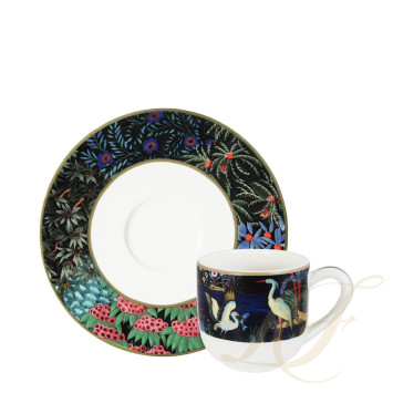 Чашка эспрессо с блюдцем 0,08л, 2шт. коллекции Le Jardin Du Palais бренда Gien