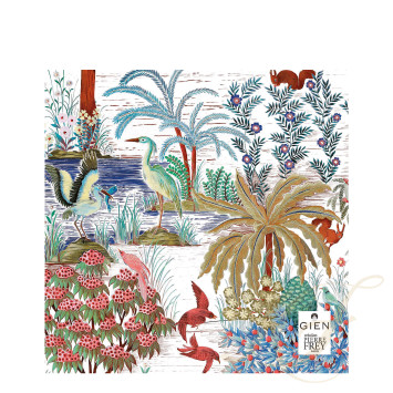 Салфетки 33х33см, 20шт., 12 упаковок коллекции Le Jardin Du Palais бренда Gien