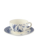 Чашка чайная с блюдцем 0,16л, 2шт. коллекции Les Depareillees Bleu бренда Gien
