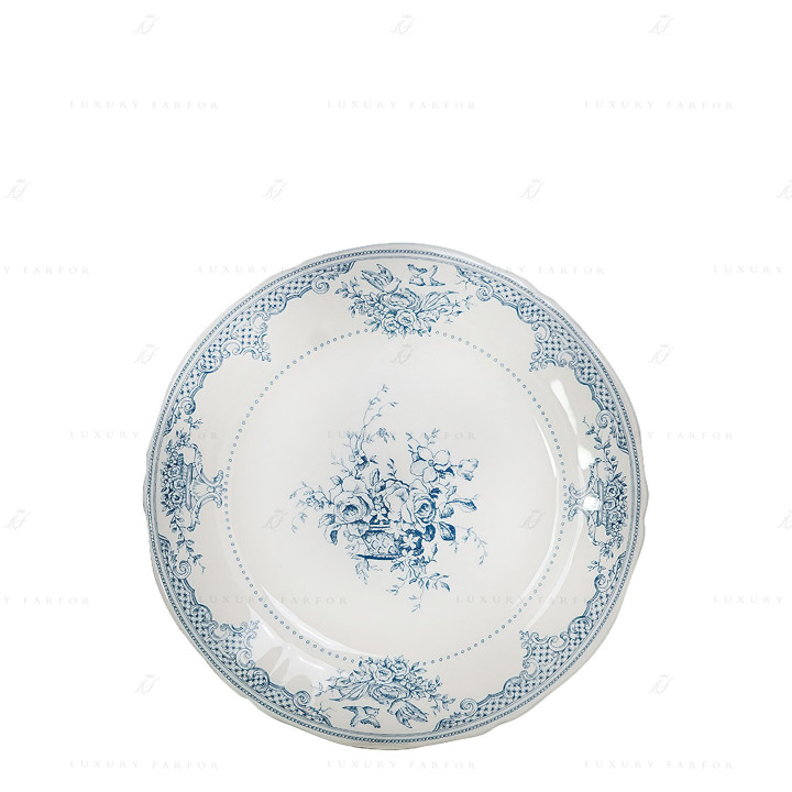 Тарелка закусочная 23,2см коллекции Les Depareillees Bleu бренда Gien