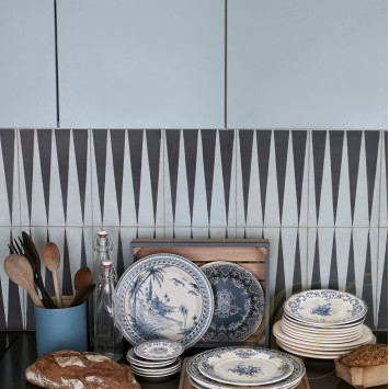 Тарелка закусочная 23,2см коллекции Les Depareillees Bleu бренда Gien