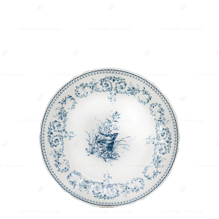 Тарелка закусочная 23,2см коллекции Les Depareillees Bleu бренда Gien