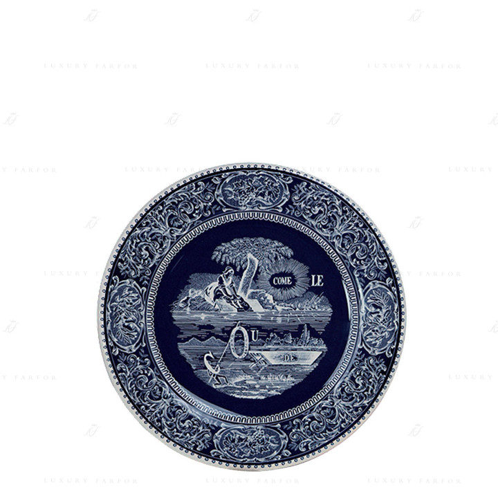 Тарелка закусочная 22см коллекции Les Depareillees Bleu бренда Gien