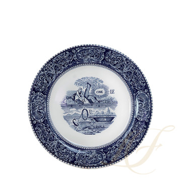 Тарелка главная 27,4см коллекции Les Depareillees Bleu бренда Gien