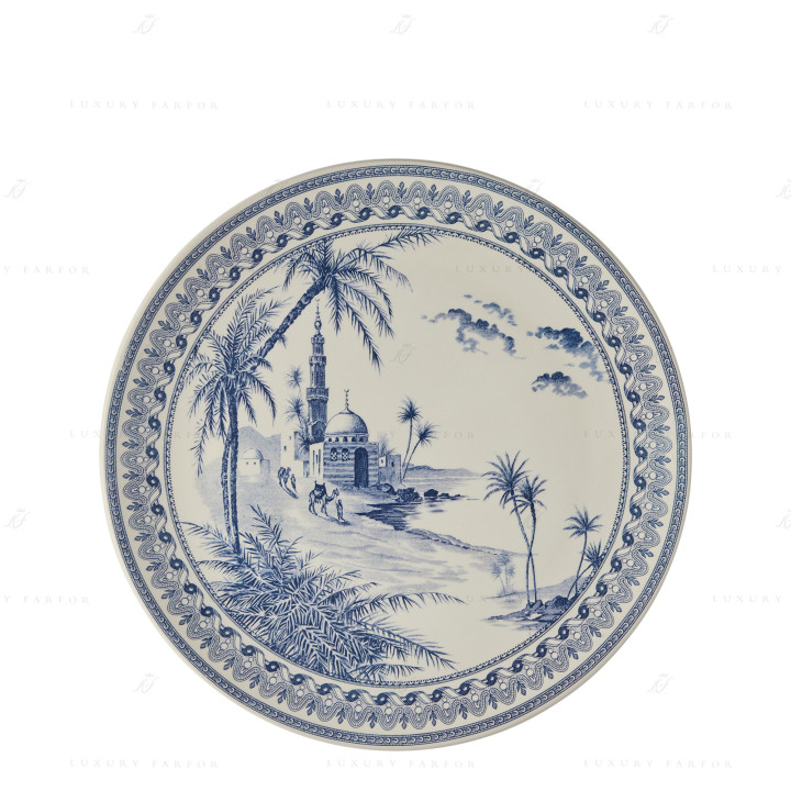 Блюдо для пирога круглое 30см коллекции Les Depareillees Bleu бренда Gien