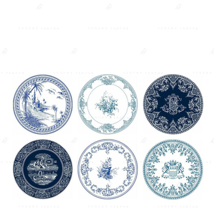 Конфетница 12,8см, 6шт. коллекции Les Depareillees Bleu бренда Gien