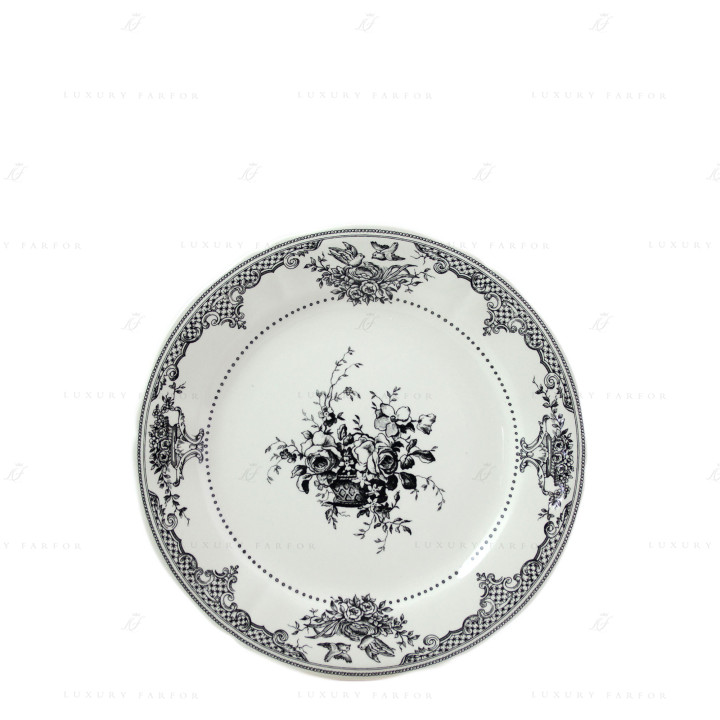 Тарелка закусочная 23,2см коллекции Les Depareillees Vert бренда Gien