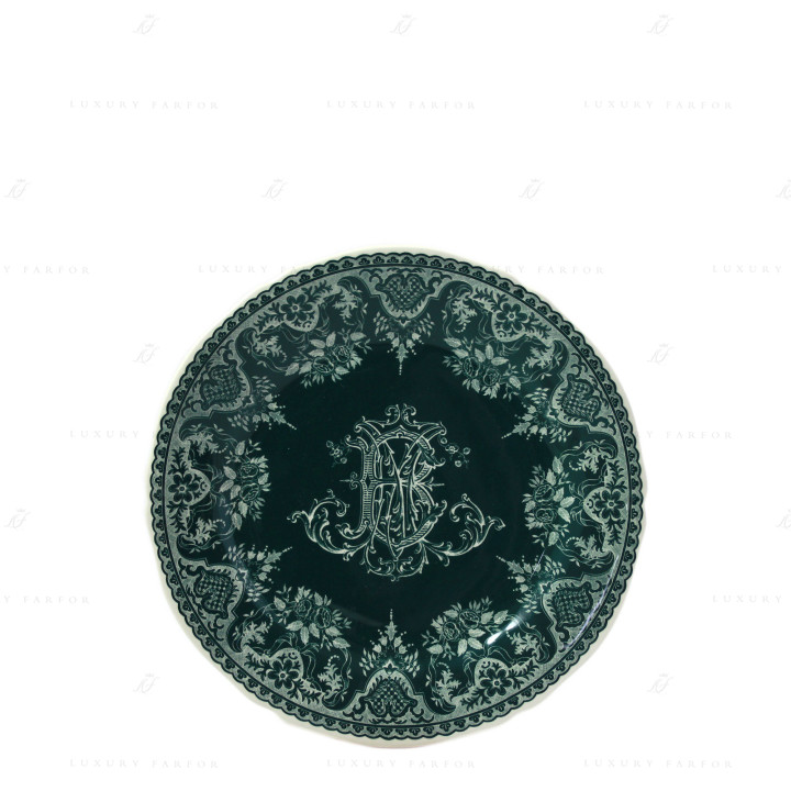 Тарелка закусочная 23,2см коллекции Les Depareillees Vert бренда Gien