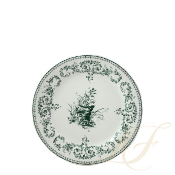 Тарелка закусочная 23,2см коллекции Les Depareillees Vert бренда Gien