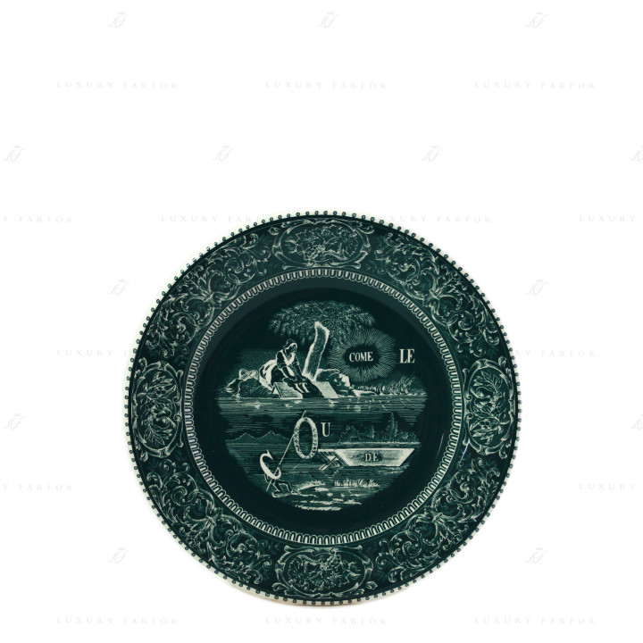 Тарелка закусочная 22см коллекции Les Depareillees Vert бренда Gien