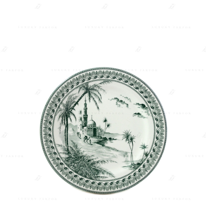 Тарелка закусочная 22см коллекции Les Depareillees Vert бренда Gien