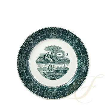Тарелка главная 27,4см коллекции Les Depareillees Vert бренда Gien