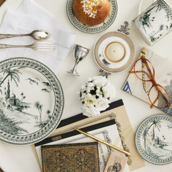 Тарелка главная 27,4см коллекции Les Depareillees Vert бренда Gien