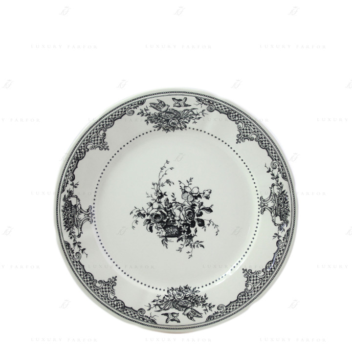 Тарелка главная 27,3см коллекции Les Depareillees Vert бренда Gien