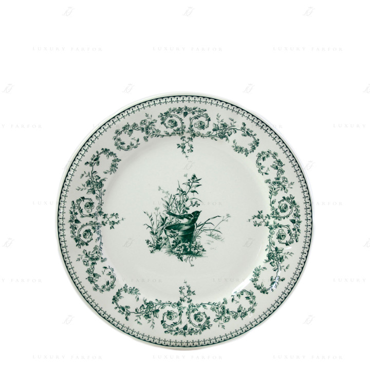 Тарелка главная 27,3см коллекции Les Depareillees Vert бренда Gien