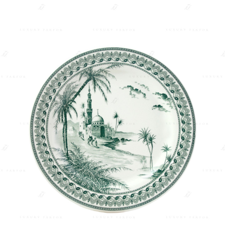 Блюдо для пирога круглое 30см коллекции Les Depareillees Vert бренда Gien