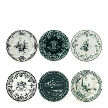 Конфетница 12,8см, 6шт. коллекции Les Depareillees Vert бренда Gien