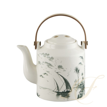 Чайник 0,9л коллекции Les Depareillees Vert бренда Gien