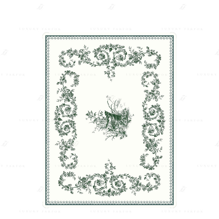 Поднос 37х28,3см коллекции Les Depareillees Vert бренда Gien