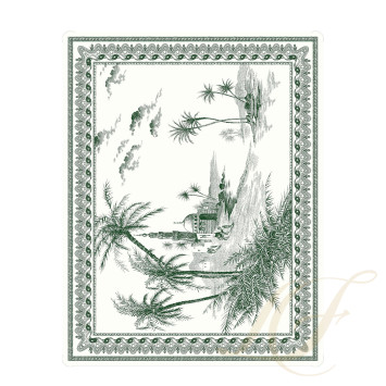 Поднос 46,4х36,4см коллекции Les Depareillees Vert бренда Gien